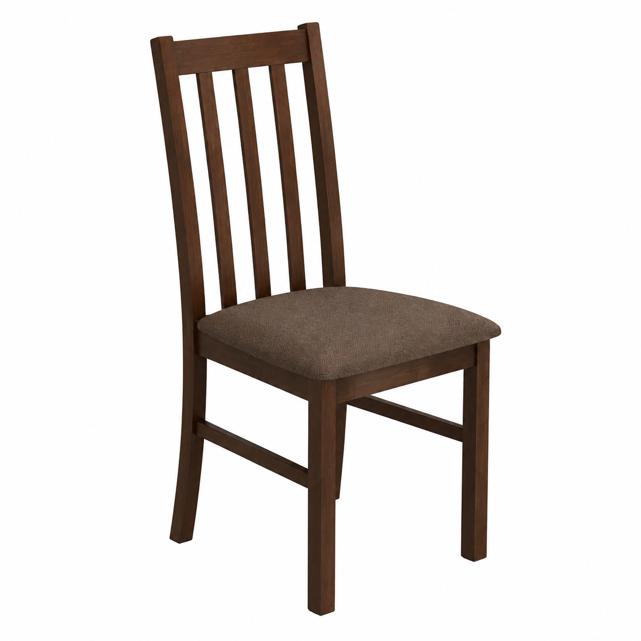 Chaise de salle à manger en bois brun, tapisserie élégante, 94x43x40 cm