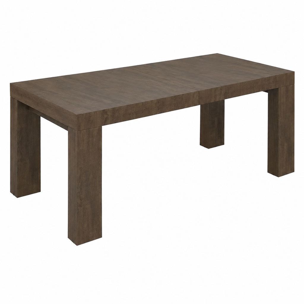 Table à manger extensible en noyer 90x180 cm