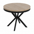 Table à Manger Extensible Industrielle avec Pieds en Métal