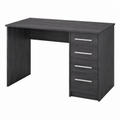 Bureau avec 4 tiroirs en chêne gris cendré