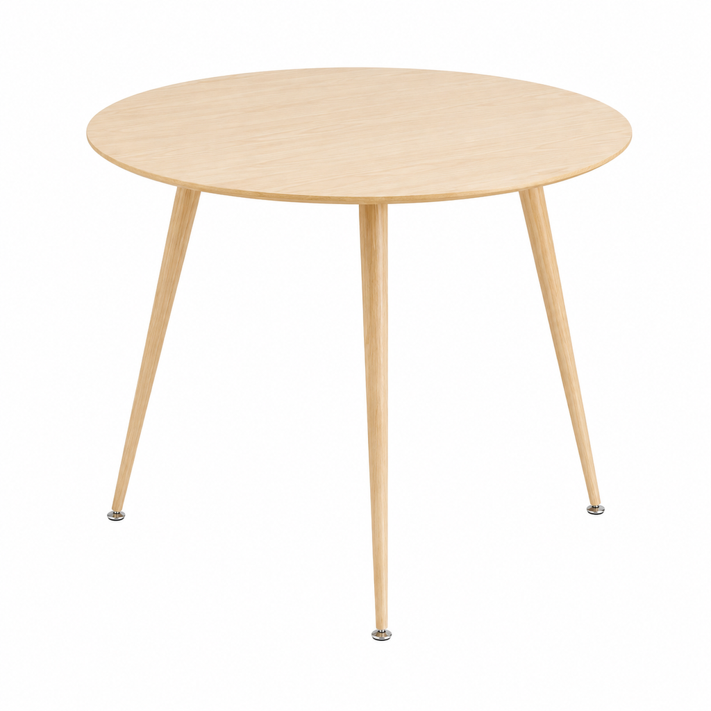 Table ronde en bois 100x75 cm pour salle à manger