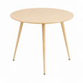 Table ronde en bois 100x75 cm pour salle à manger