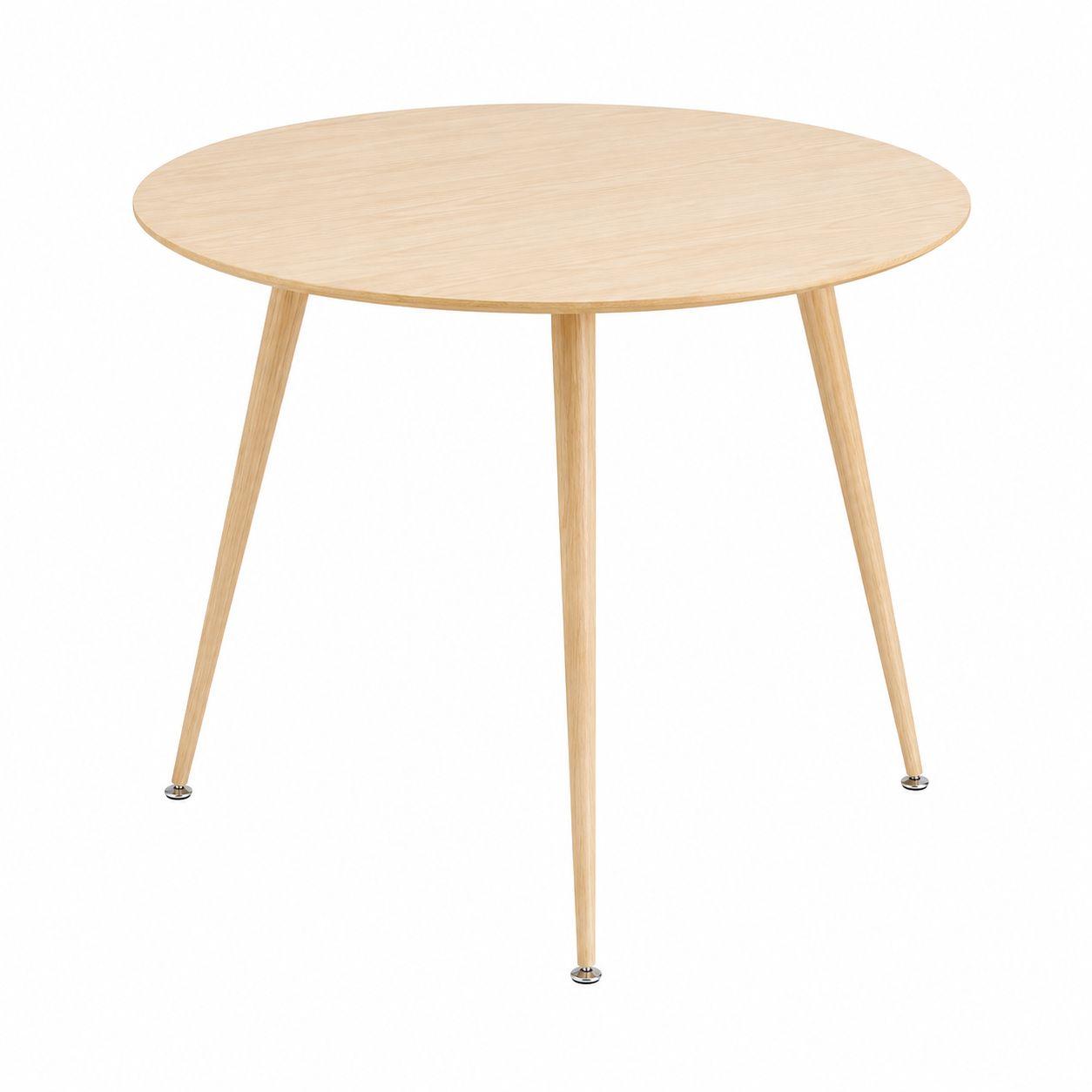 Table ronde en bois 100x75 cm pour salle à manger
