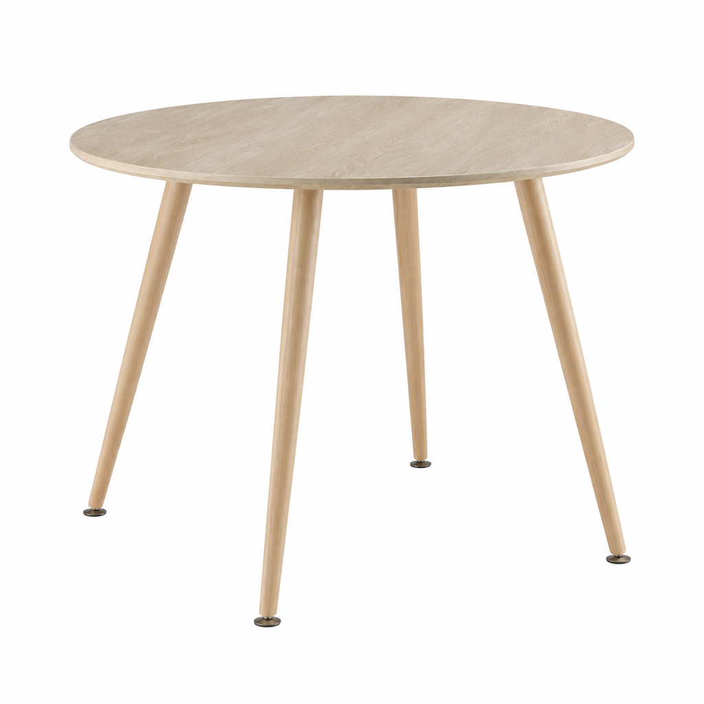 Table ronde en bois 100x75 cm pour salle à manger