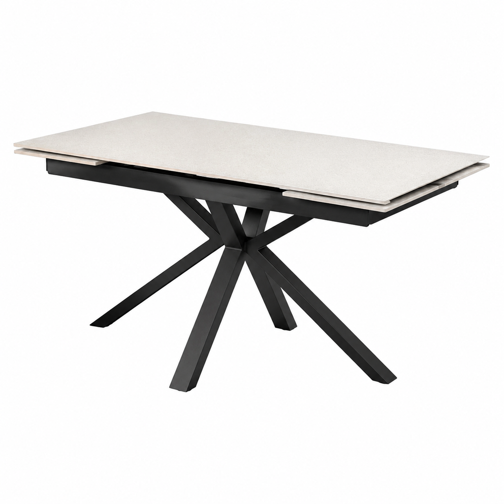 Table à manger extensible en céramique terrazzo 180-240 cm