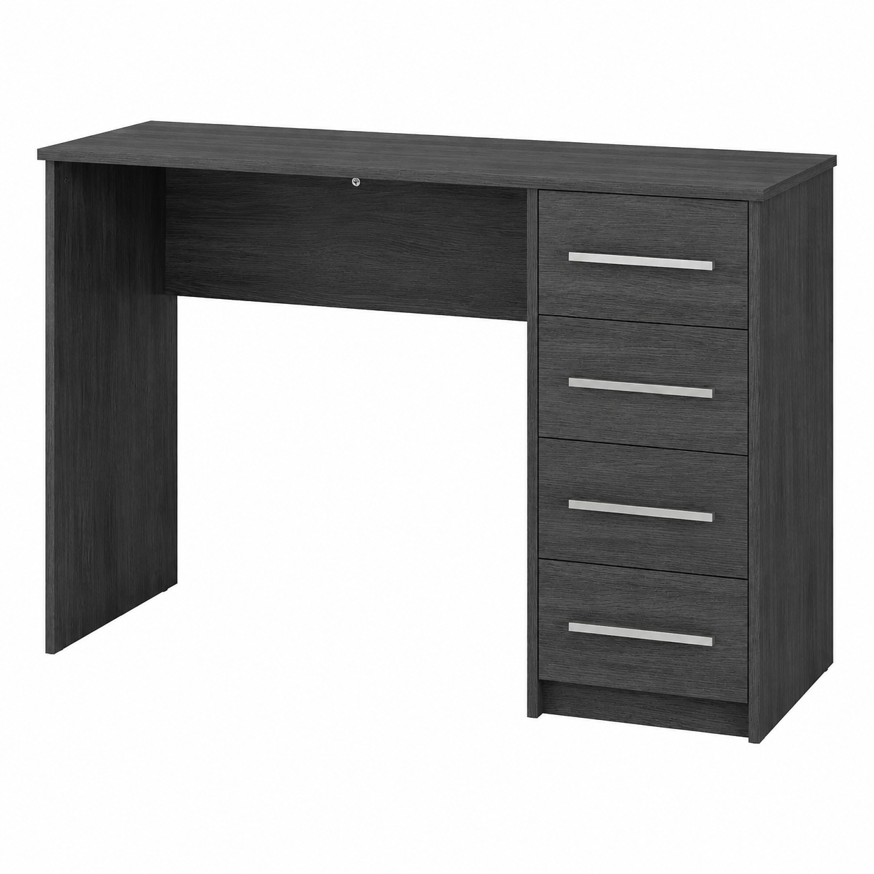 Bureau avec 4 tiroirs en chêne gris cendré
