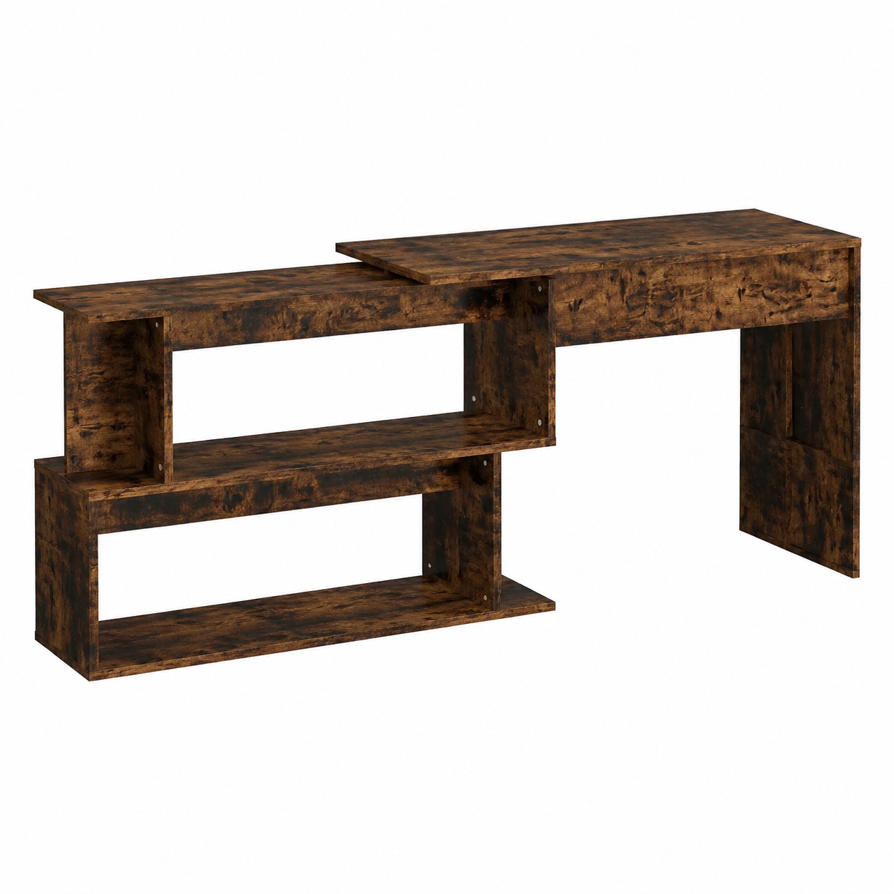 Bureau d'angle en bois ingénié 200x50x76 cm