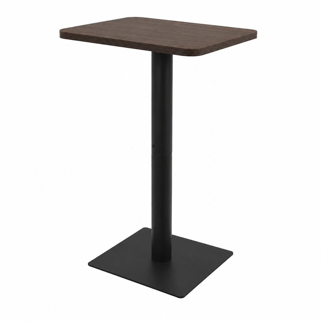Table haute de bistro en bois sombre