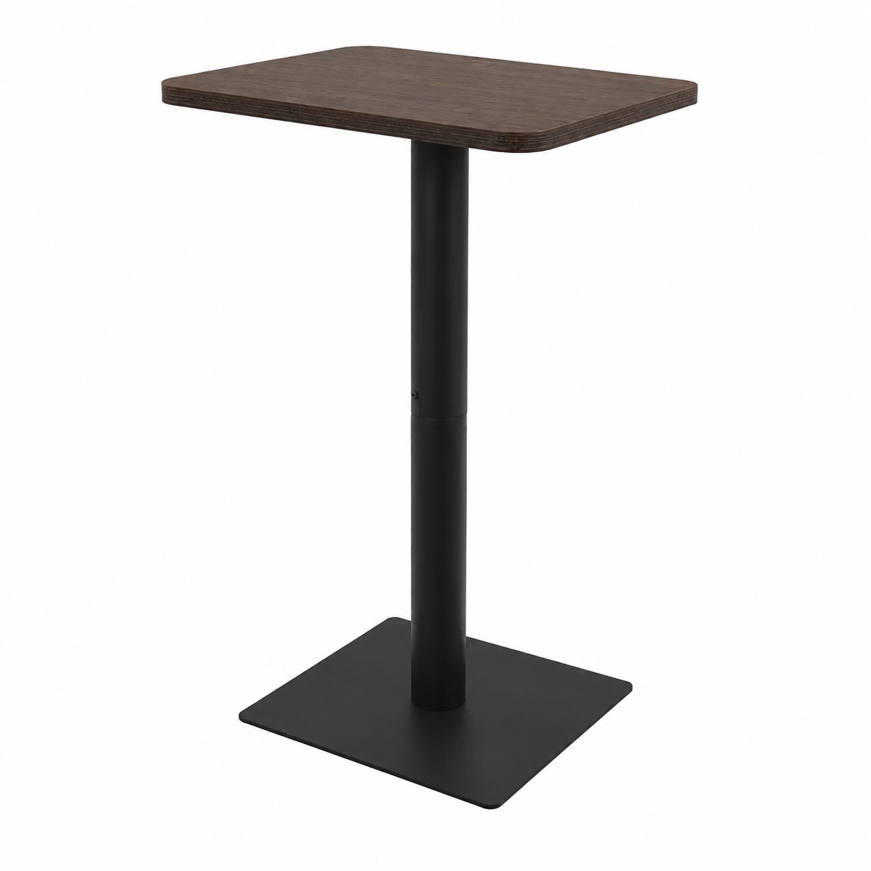 Table haute de bistro en bois sombre