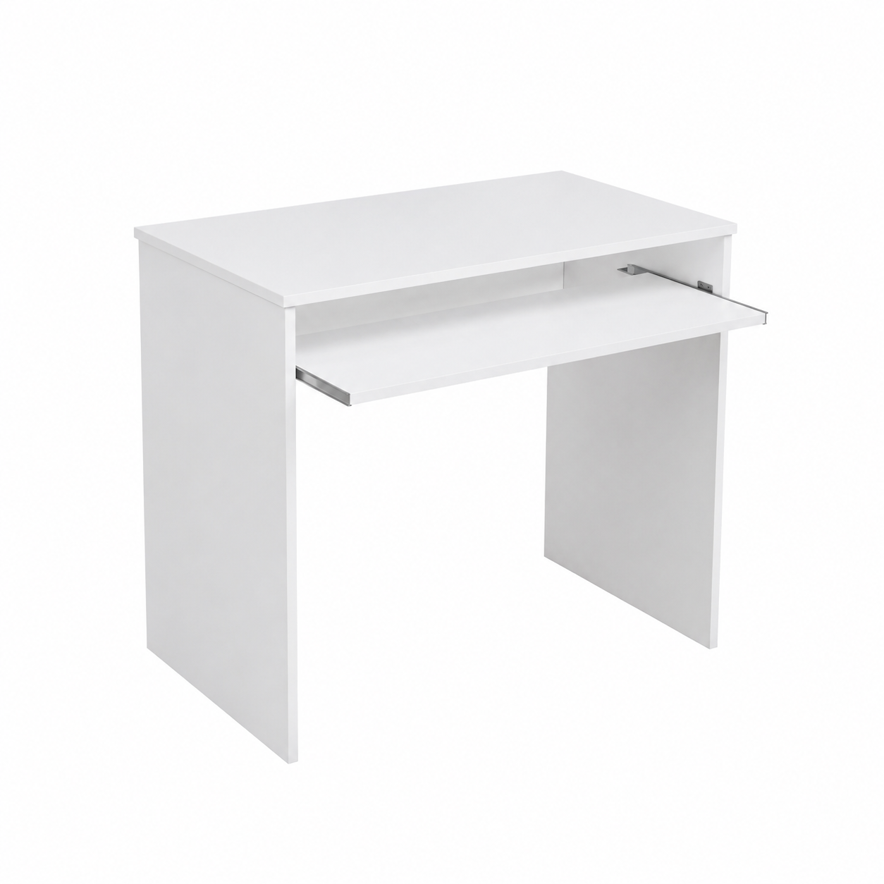 Bureau compact avec tablette coulissante 90 cm