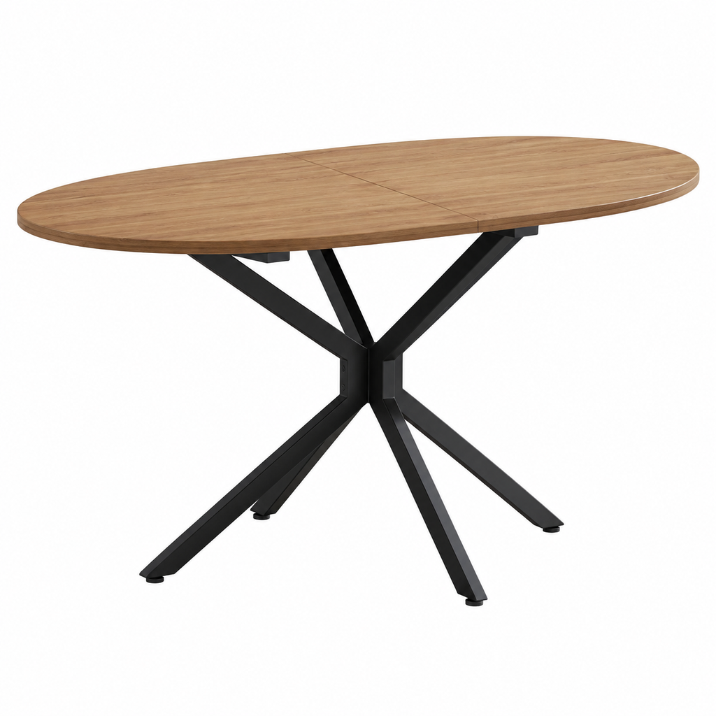 Table à manger rectangulaire pour 4-6 personnes, bois clair
