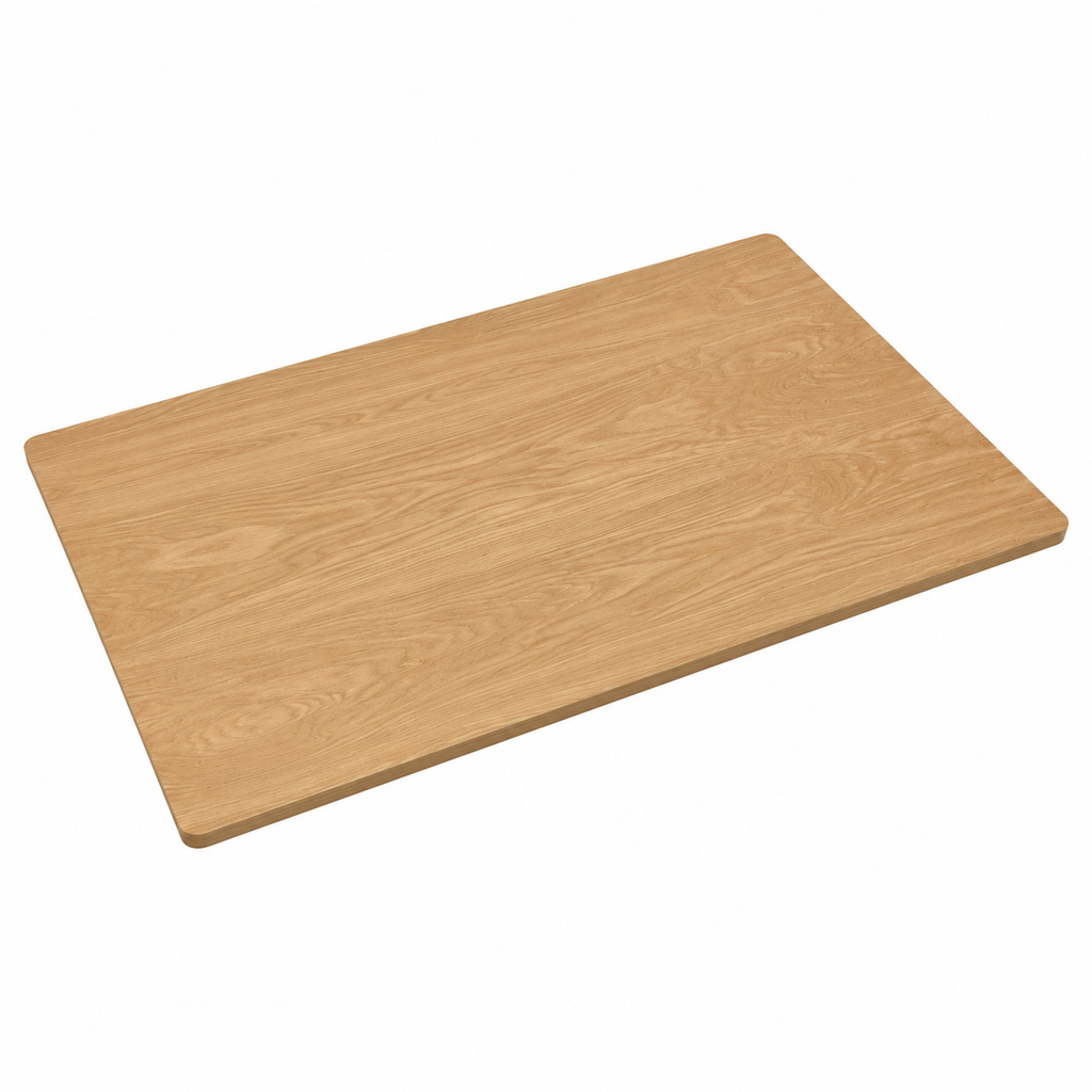 Table de cuisine rectangulaire finition blanc et pieds bois clair 120 cm