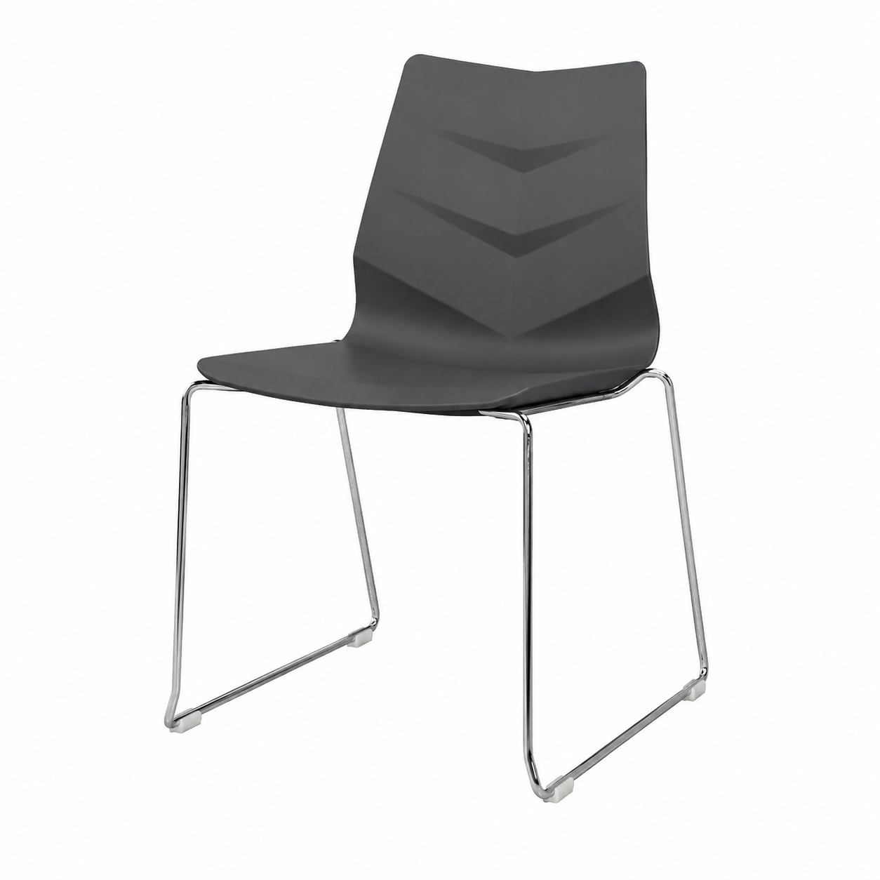 Ensemble de 4 chaises de salle à manger noires modernes