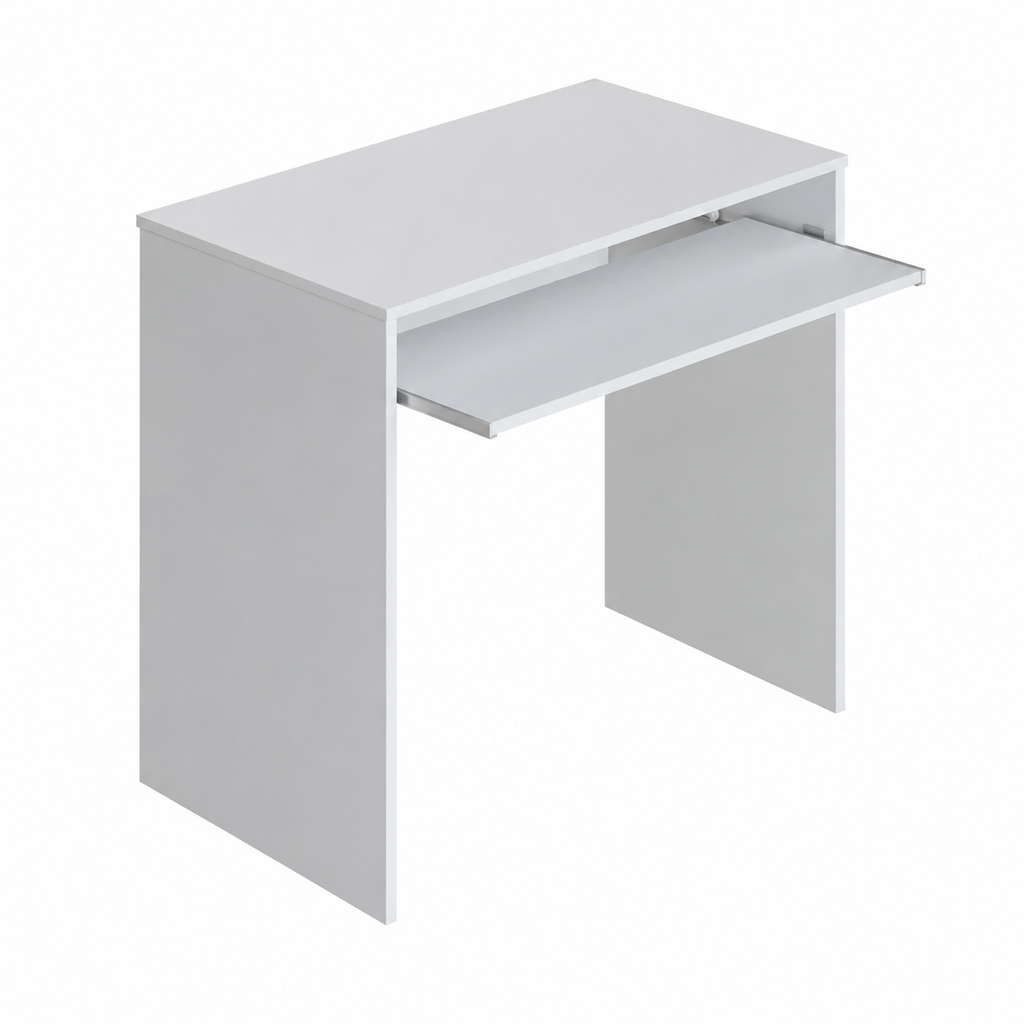 Bureau compact avec tablette coulissante 90 cm