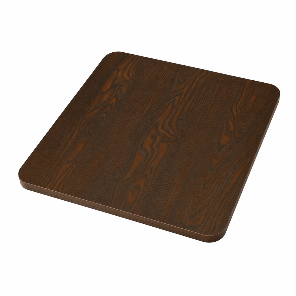 Table haute de bistro en bois sombre