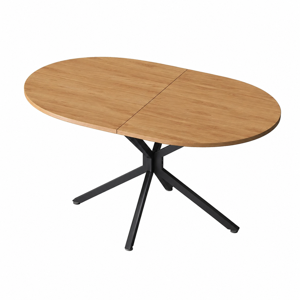 Table à manger rectangulaire pour 4-6 personnes, bois clair