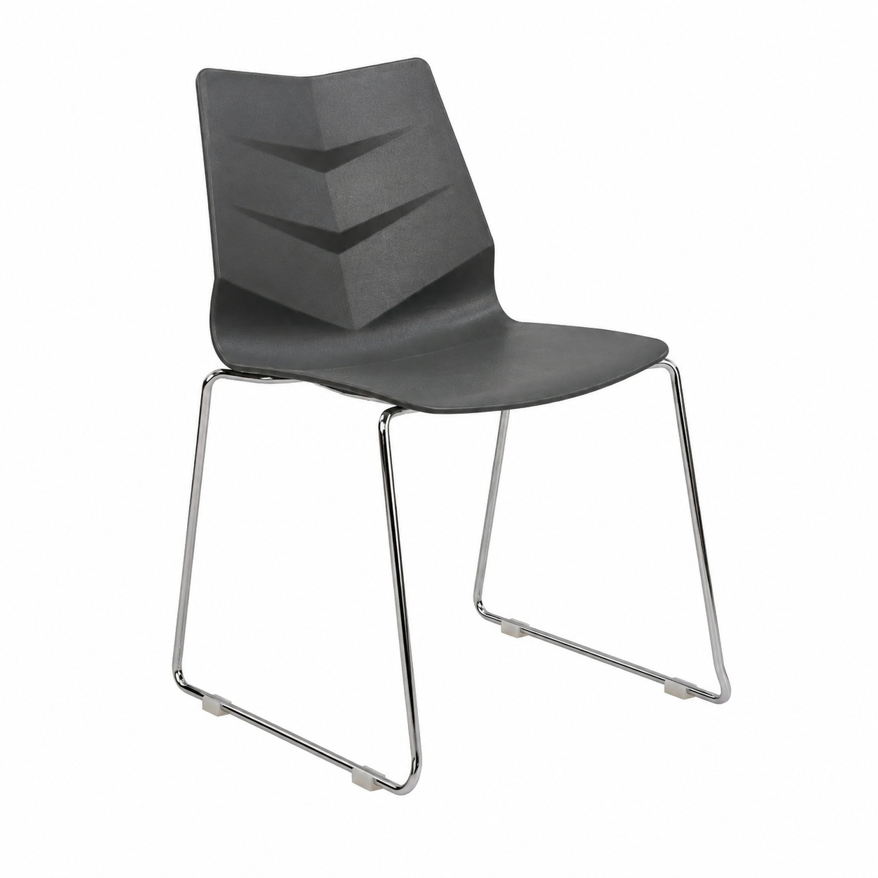 Ensemble de 4 chaises de salle à manger noires modernes