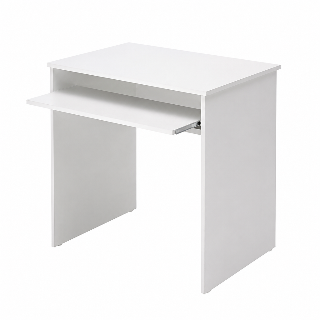 Bureau compact avec tablette coulissante 90 cm