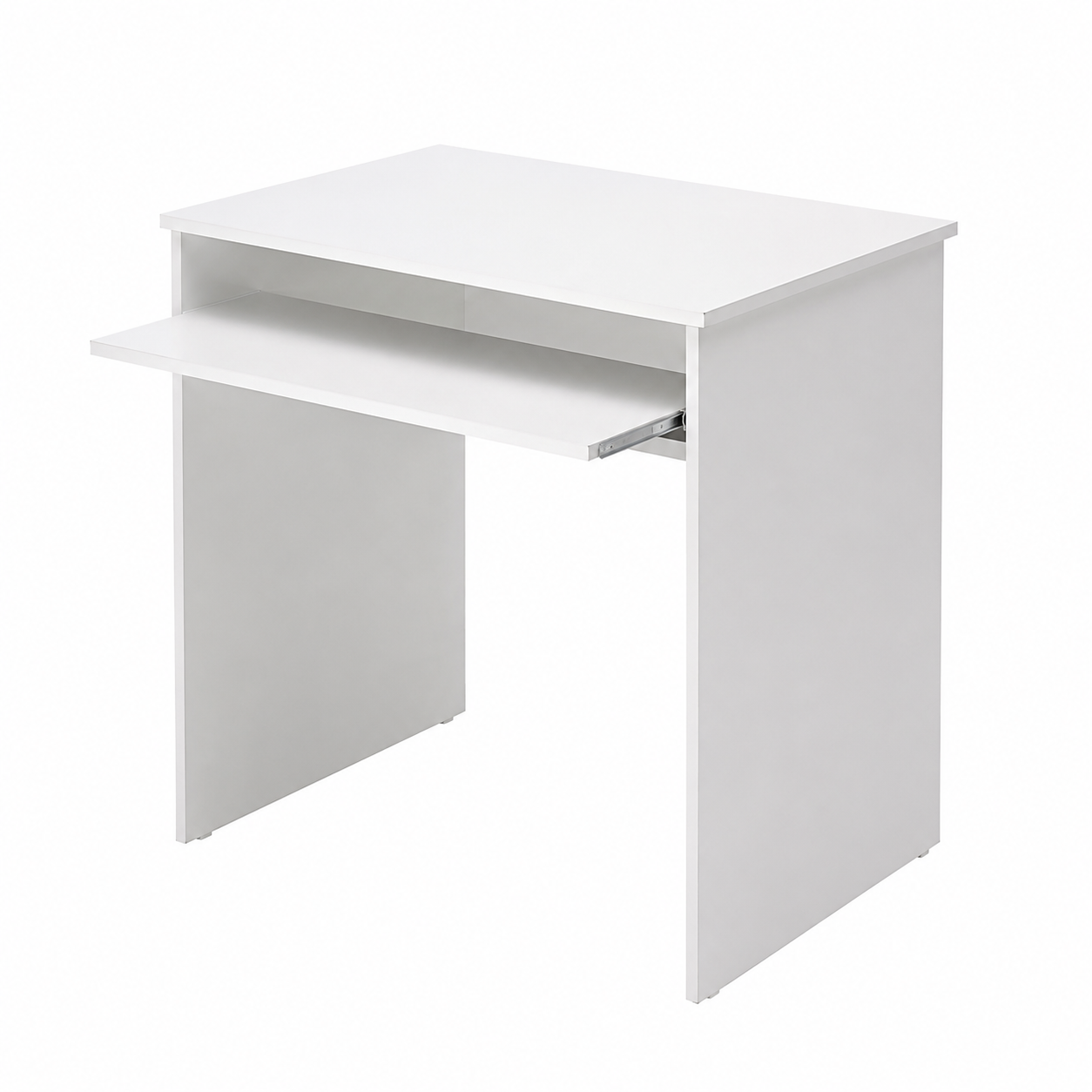 Bureau compact avec tablette coulissante 90 cm