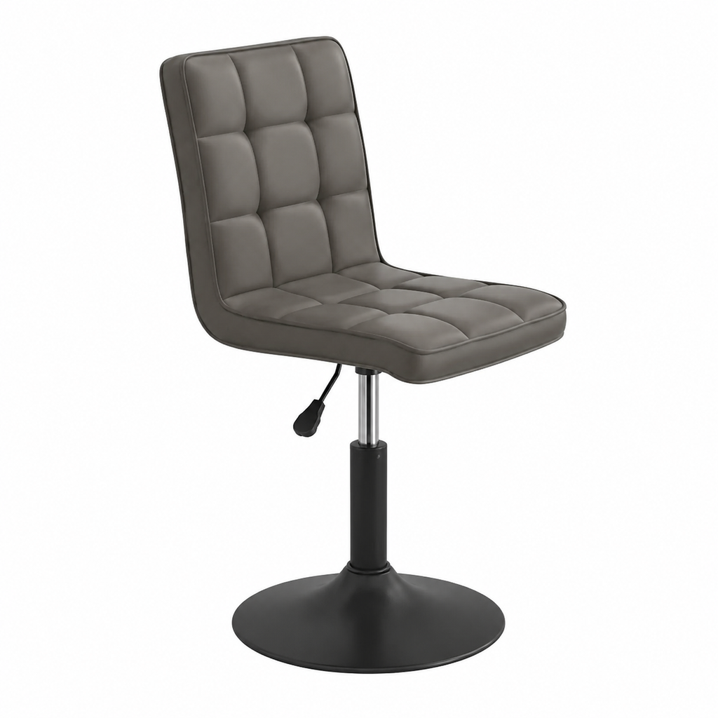 Lot de 6 chaises de salle à manger pivotantes en velours gris