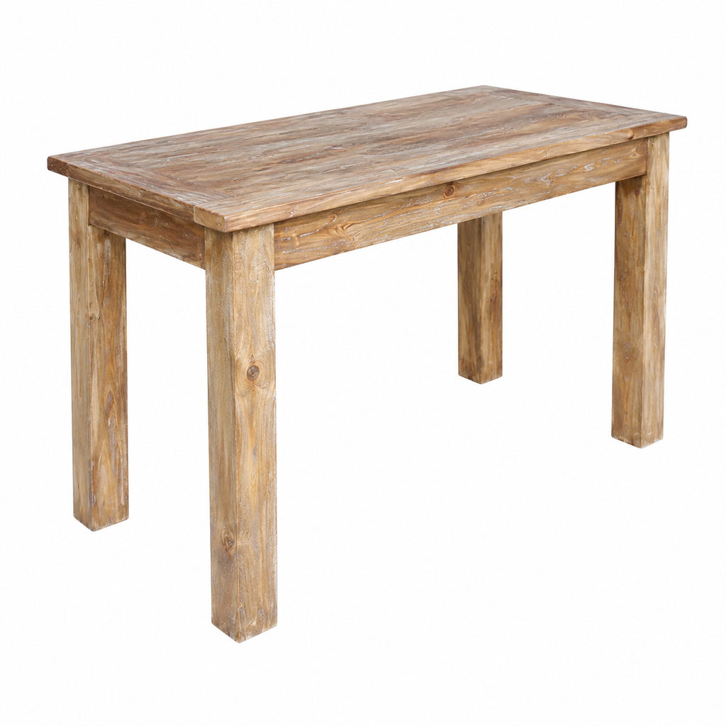 Table de salle à manger en bois recyclé 120 x 60 x 77 cm