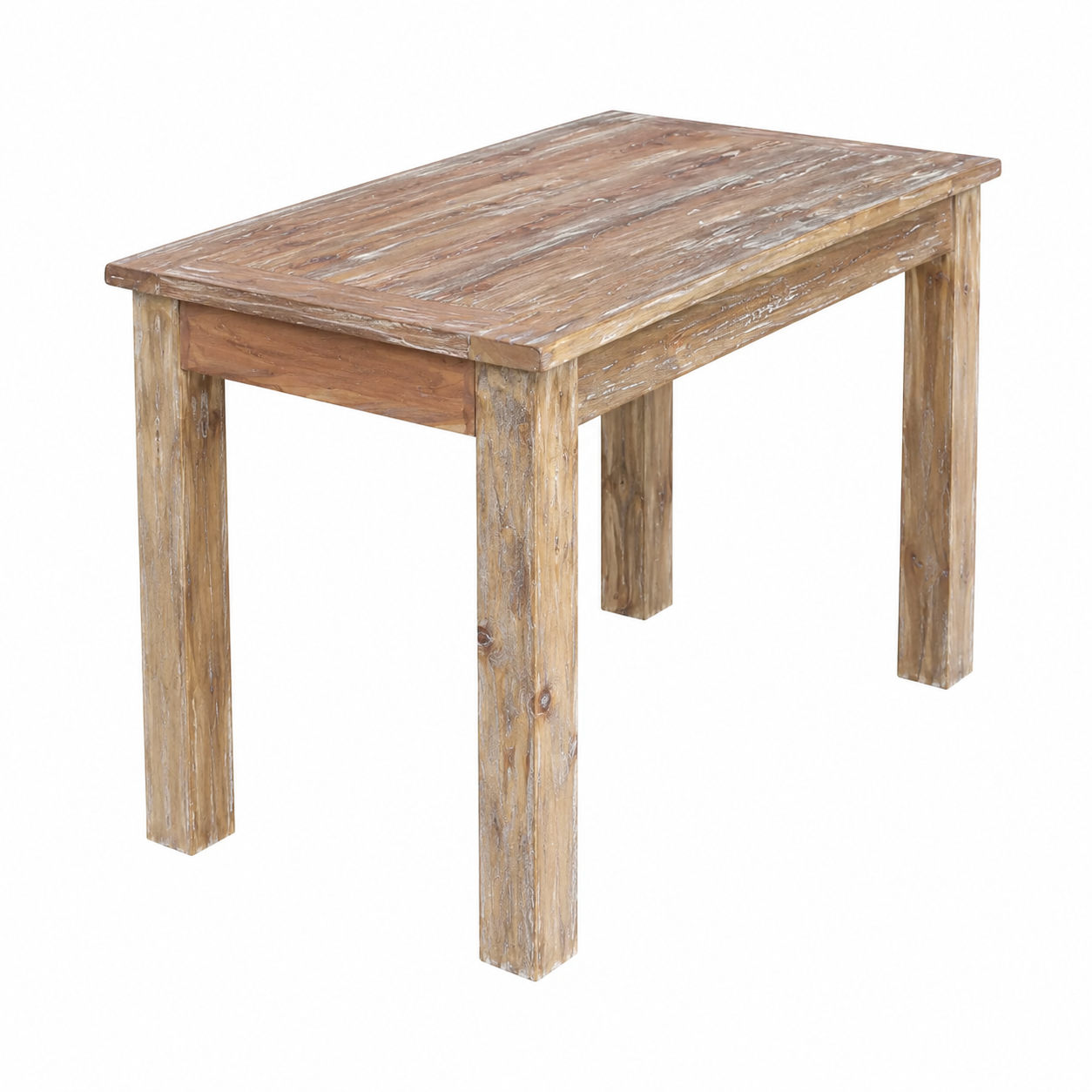 Table de salle à manger en bois recyclé 120 x 60 x 77 cm