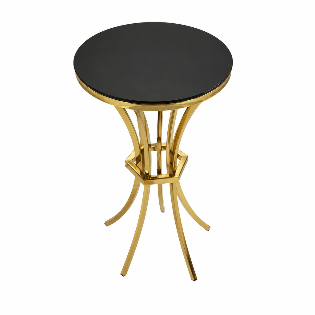 Table à Manger en Or, 40x40x81 cm
