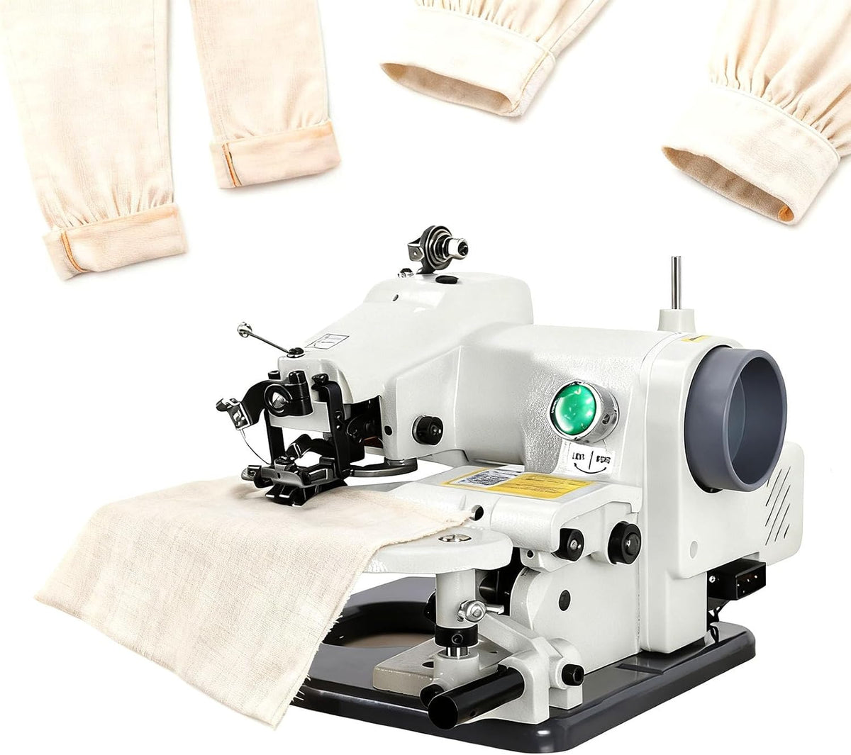 Ourlet Machines à coudre, 8 mm, Gris, aveugle portable, construction entièrement en métal, machine à point mort pour invisible