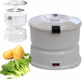 FLYIODFCXV Éplucheurs, Noir, Éplucheuse à pommes de terre, Éplucheur de pommes terre automatique, éplucheur légumes électrique