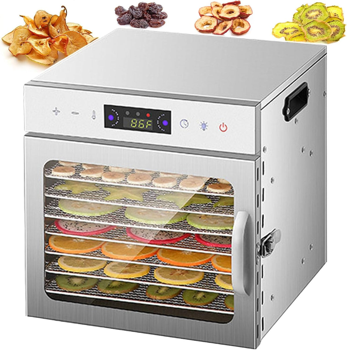 lilishangmao déshydrateur alimentaire, Acier inoxydable, Argenté, Professionnel - Plateaux en Acier Inoxydable