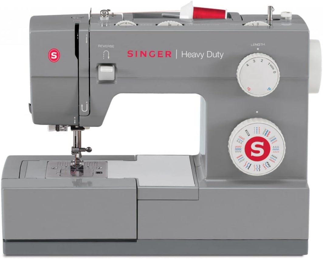 Singer machine à coudre, Gris, Heavy Duty, (électrique, Pied boutonnières, étui de Rangement)