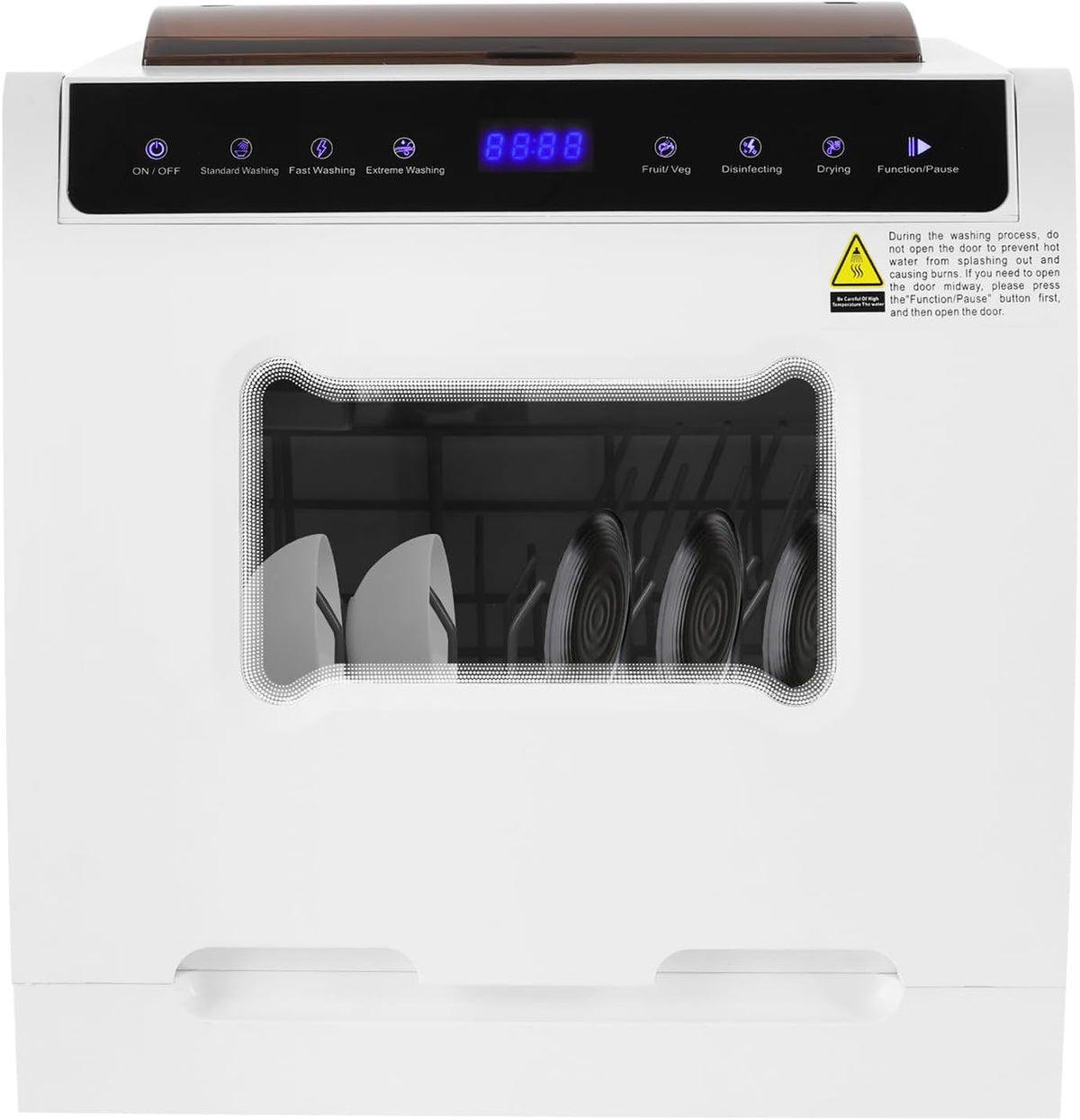 Lave-vaisselles portables TTISJHK, 46 x 41 x 46 cm., 1100 W., 220 V., 52 dB., blanc., 4 à 6 personnes, rangement 72 heures