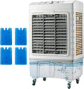 GTHTUHFD rafraîchisseur d'air, 55 litres, Blanc, évaporateur portable avec réservoir d'eau de 50/, 3 vitesses