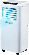 Faozhuo climatiseur portable, 7000 BTU, 20 M, 5000 BTU, Noir, Minuterie 24H, Couvre Jusqu'à ², Prise UK