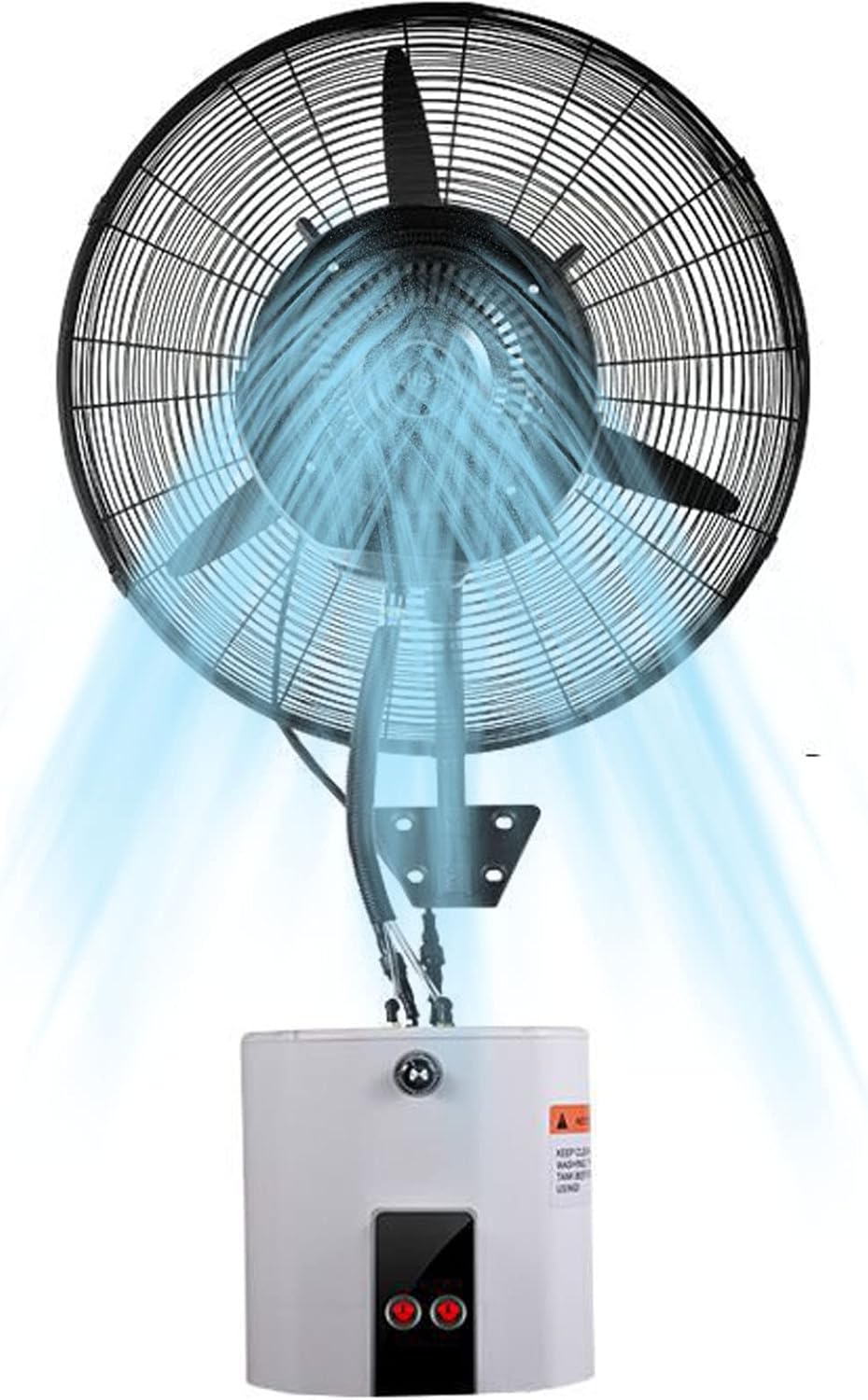 CVQJL Ventilateurs sur pied, Blanc, Ventilateur Brumisateur, Ventilateur brumisateur professionnel extérieur/intérieur
