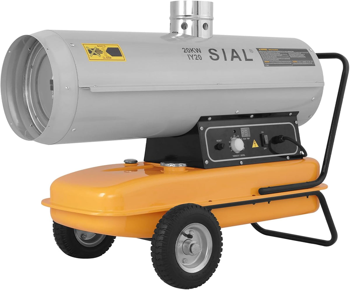 SIAL Radiateurs soufflants, 20 kW, 800 m, Argenté