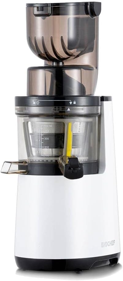 Bio Chef Extracteurs de jus à double vis, Blanc, Extracteur de Jus BioChef Atlas Whole Slow Juicer