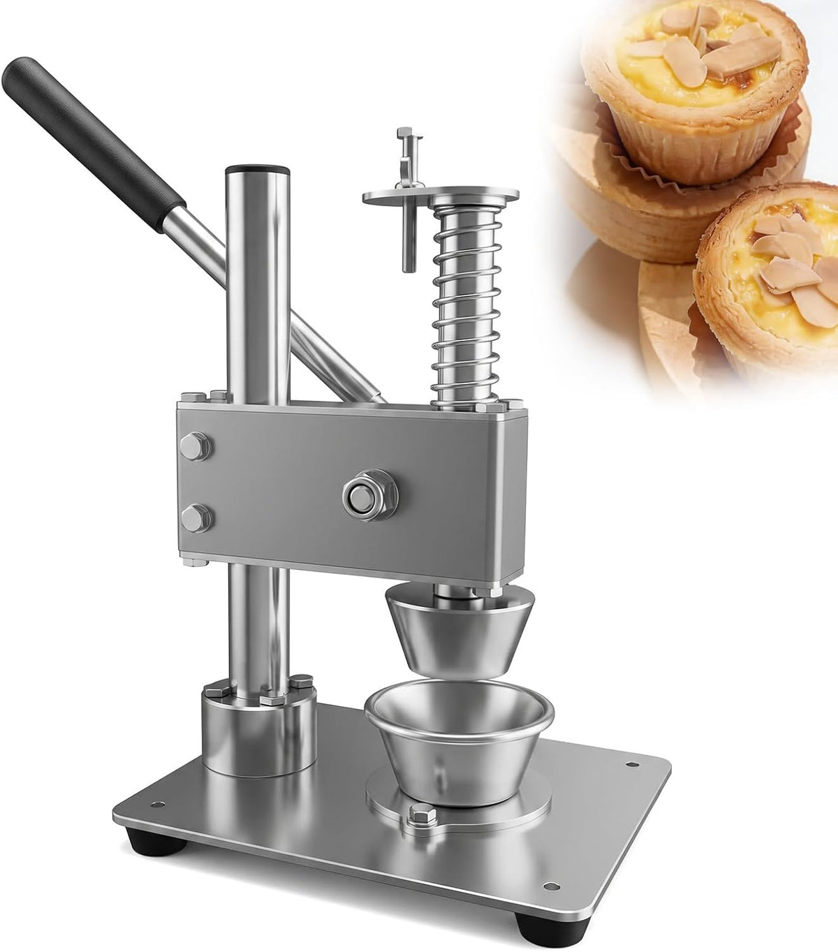 Presse Presses à pâte, acier inoxydable., argenté., à tarte professionnelle professionnelle et machine à tartelettes