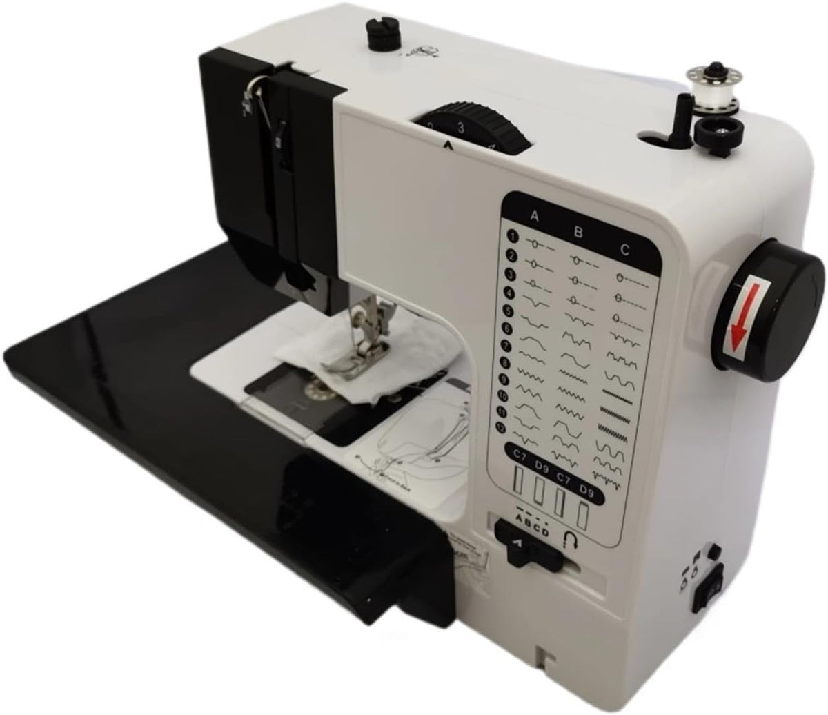 MZZYG surjeteuse, 738A, 27,5x12,5x26 mm, 30 W, Noir, Machine À Coudre Multifonctionnelle Améliorée avec pour Les débutants