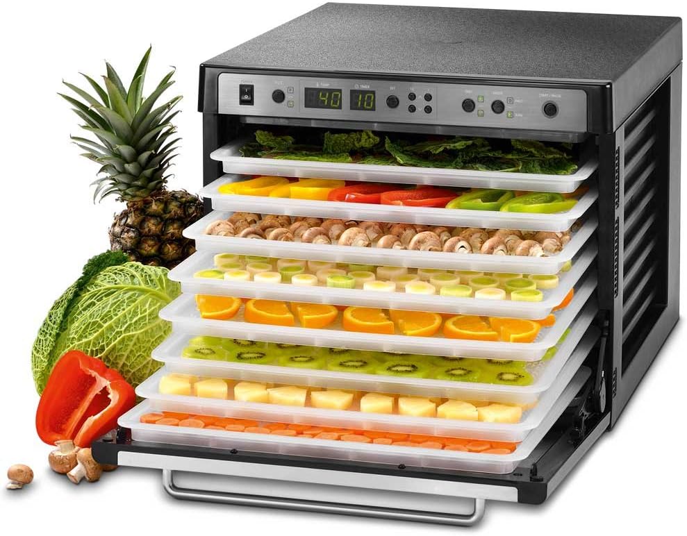 Tribest déshydrateur alimentaire, Noir, Déshydrateur Sedona Combo Plateaux Plastique