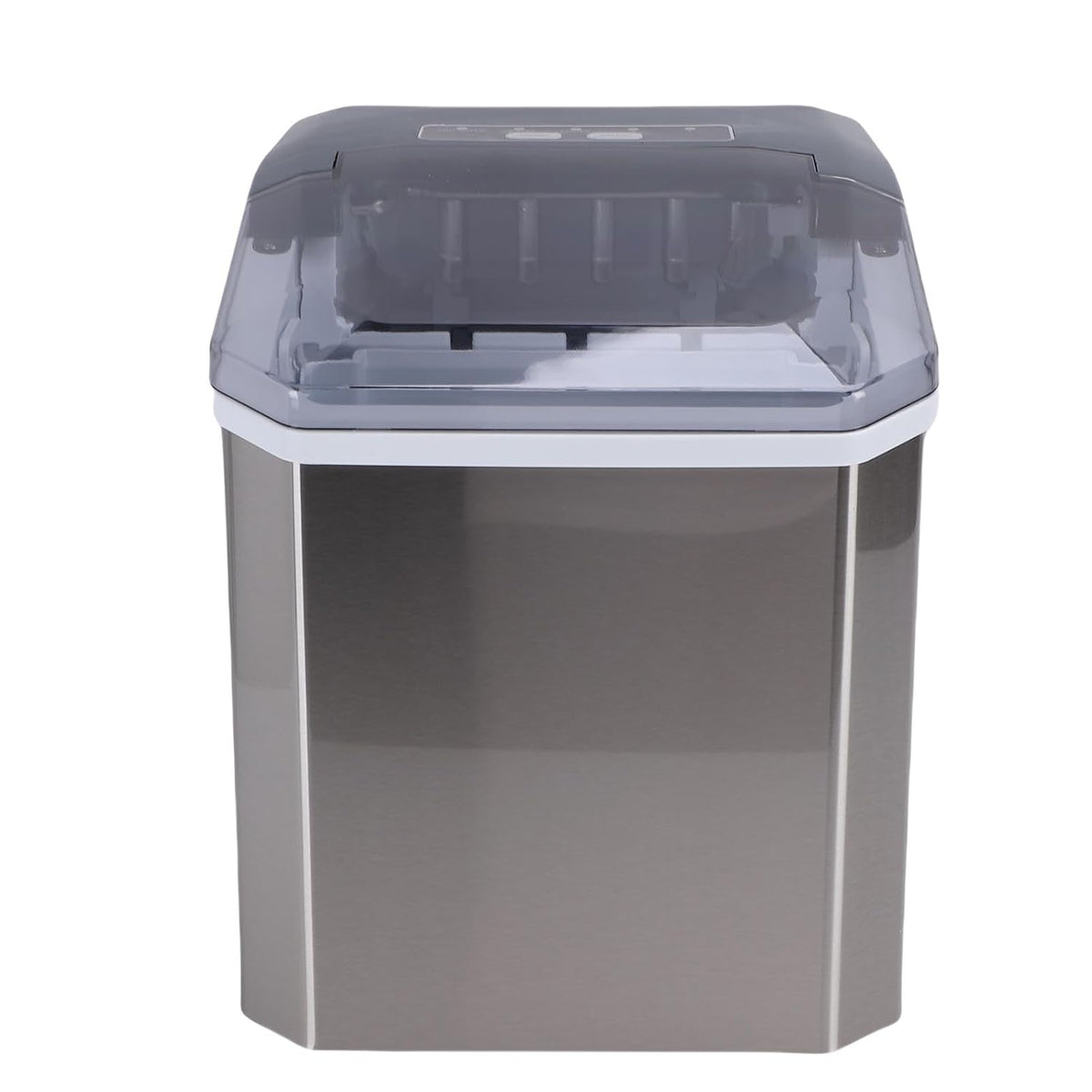 VBESTLIFE machine à glaçons, 220 V, ABS et acier inoxydable, Argenté, Petite de Comptoir Portable en Acier Inoxydable