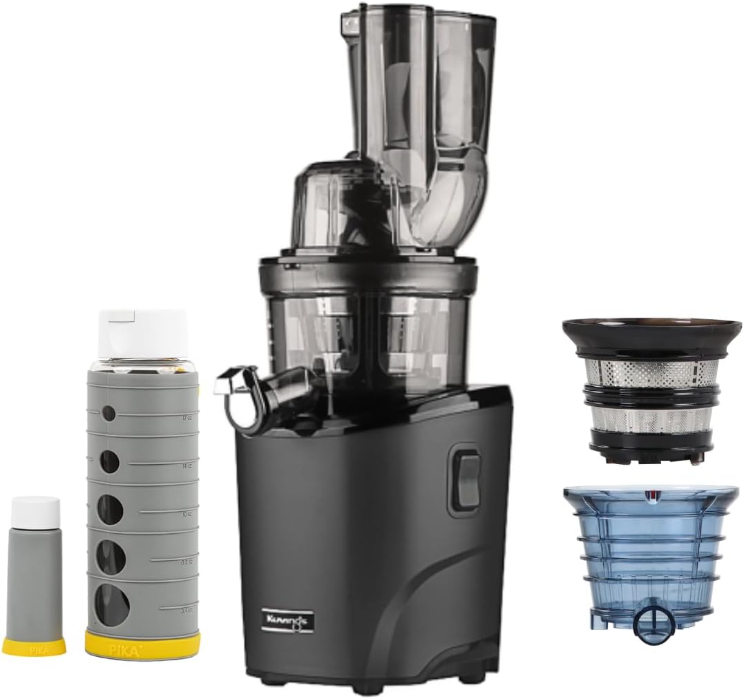 Kuvings sorbetière, Noir, Extracteur de jus REVO830 + kit sorbet smoothie + gourde sous vide