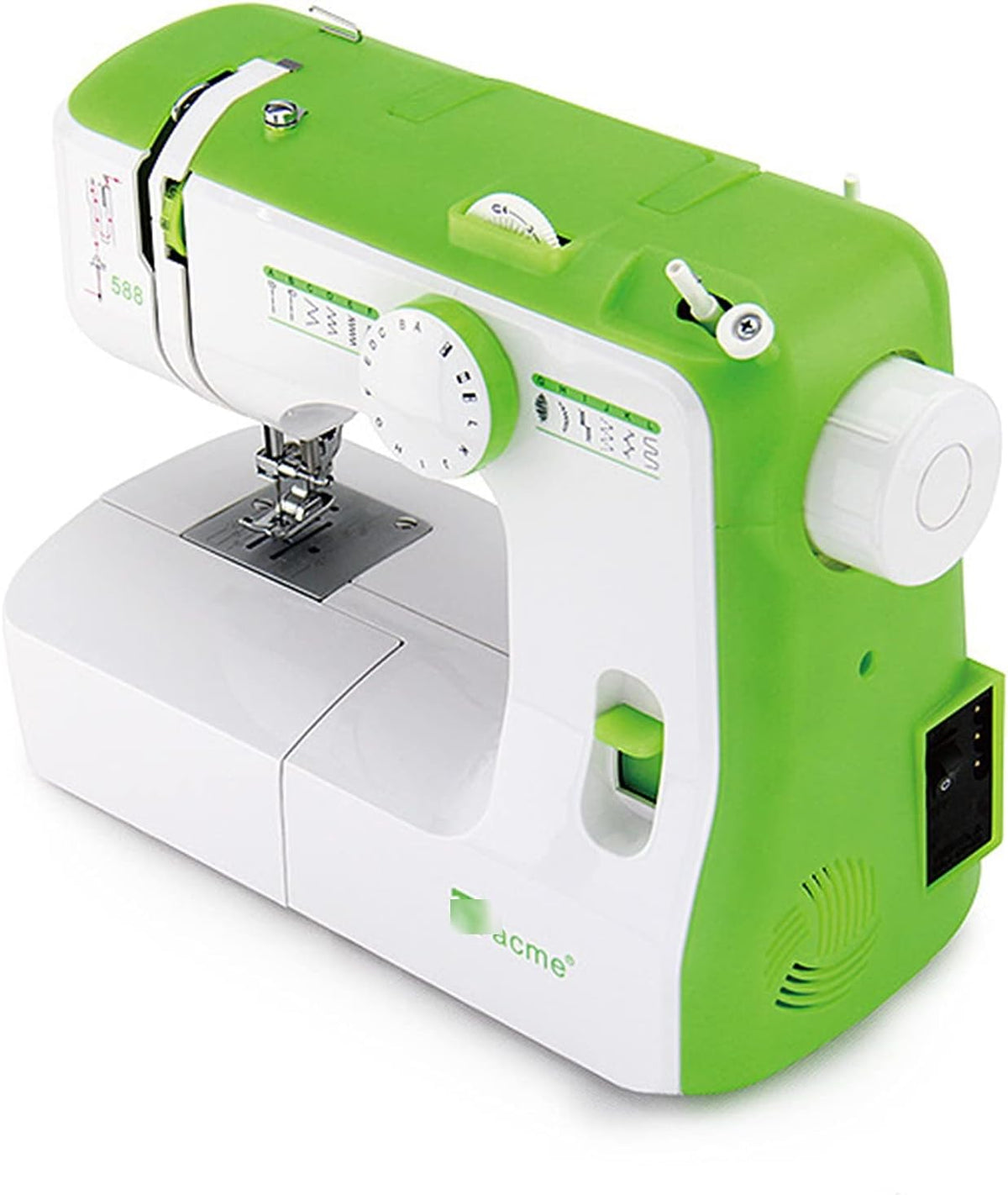 LKZL machine à coudre, 71w, Noir, Électronique, Portative avec Pédale Légère, Veilleuse, Longueur de Point Réglable
