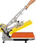 WFIETN Presses à imprimer, 2500 W., 220 V CA., 40 x 50 cm, fer, aluminium, mousse, caoutchouc, jaune., Presse à chaud