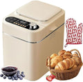 Machine Machines à pain, Noir, à pain automatique avec minuterie et isolation, 26 fonctions prédéfinies pour une cuisson facile à la maison