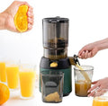 ANGDI presse-agrumes, 300 W, 5 pouces, Vert, Extracteur de jus professionnel lent, extracteur de jus de séparation de marc