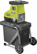 RYOBI broyeur, 3000 W, 55 L, 45 mm, Noir, de Végétaux Électrique RSH3045U, Broyage Branches, Taille Haies, Déchets Jardin