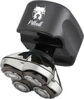 Skull Shaver Rasoirs à têtes rotatives, Noir, Pitbull Diamond Jet, Rasoir électrique tête et visage pour hommes