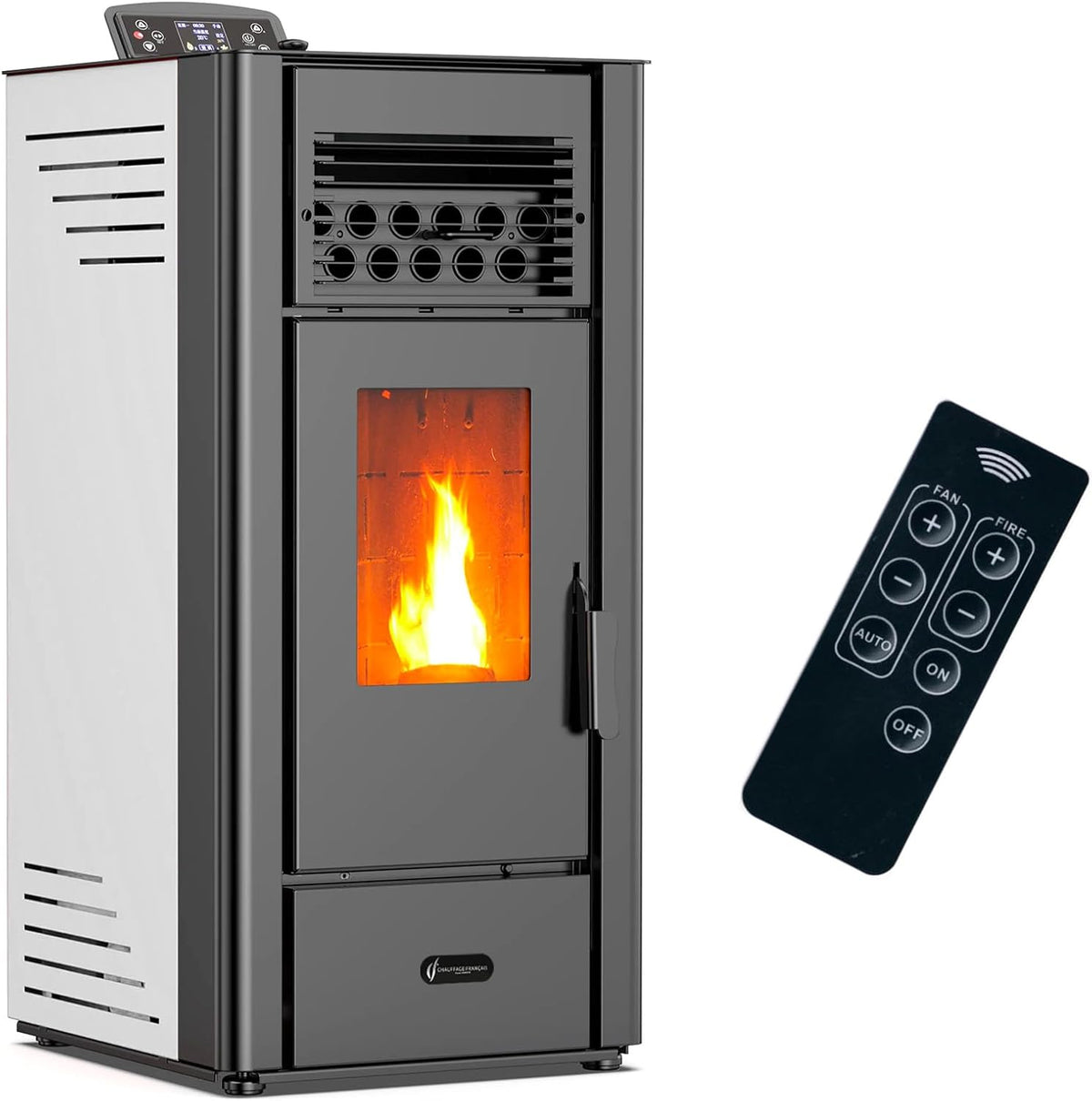 Sannover Thermique Chauffage aux granulés, 11,6 kW, Blanc, Poêle à granulés air Anita Sannover