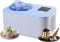WAOCEO sorbetière, 1,2 L, 110 W, Noir, Machine Machine à crème glacée, compresseur de Grande capacité, réfrigération Domestique entièrement